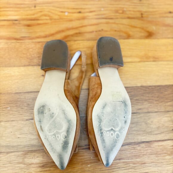 Sole Bliss Suede Slingback Flats Size 36 - Picture 4 of 4